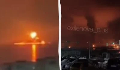 У Краснодарському краї РФ після атаки дронів палає нафтовий термінал, - ЗМІ