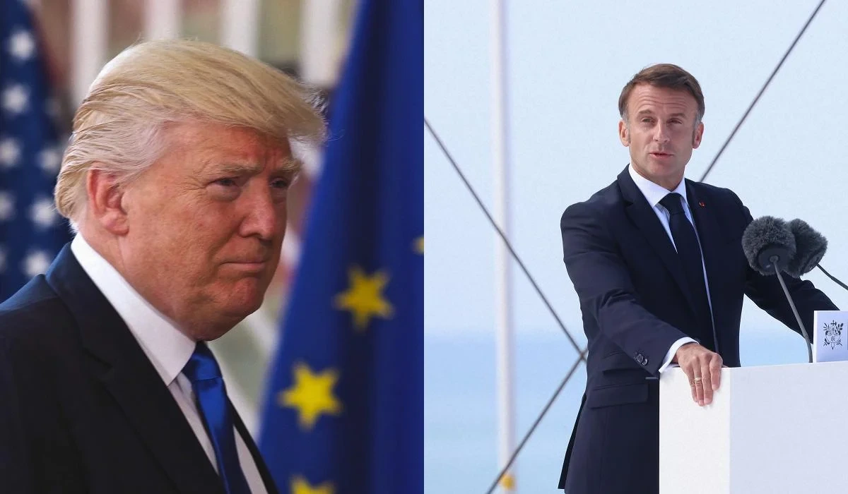 Макрон у прощальній промові в ООН різко розкритикував Трампа